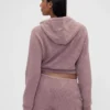 GAP × Summer Fridays Φούτερ με κουκούλα CashSoft Waffle Crop