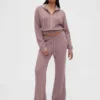 GAP × Summer Fridays Φούτερ με κουκούλα CashSoft Waffle Crop