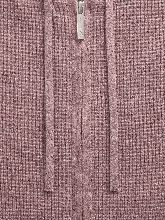 GAP × Summer Fridays Φούτερ με κουκούλα CashSoft Waffle Crop