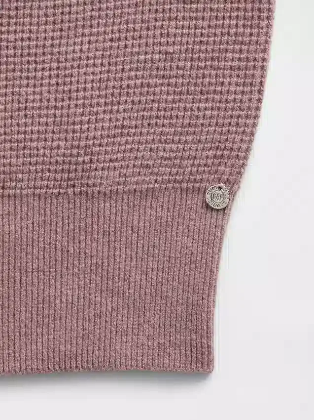 GAP × Summer Fridays Φούτερ με κουκούλα CashSoft Waffle Crop