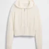 GAP × Summer Fridays Φούτερ με κουκούλα CashSoft Waffle Crop
