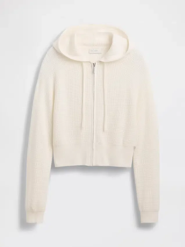GAP × Summer Fridays Φούτερ με κουκούλα CashSoft Waffle Crop