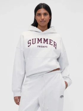 Gap × Summer Fridays Φούτερ με κουκούλα, βαρύ ύφασμα και υπερμεγέθη λογότυπο