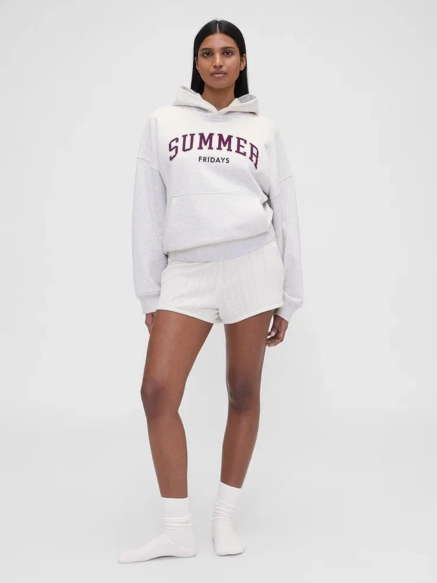 Gap × Summer Fridays Φούτερ με κουκούλα, βαρύ ύφασμα και υπερμεγέθη λογότυπο