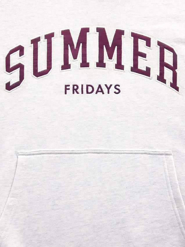 Gap × Summer Fridays Φούτερ με κουκούλα, βαρύ ύφασμα και υπερμεγέθη λογότυπο