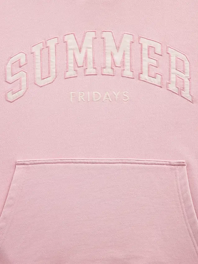 Gap × Summer Fridays Φούτερ με κουκούλα, βαρύ ύφασμα και υπερμεγέθη λογότυπο
