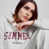 Gap × Summer Fridays Φούτερ με κουκούλα, βαρύ ύφασμα και υπερμεγέθη λογότυπο