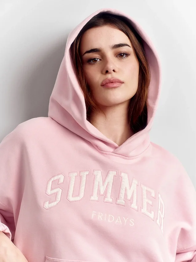 Gap × Summer Fridays Φούτερ με κουκούλα, βαρύ ύφασμα και υπερμεγέθη λογότυπο