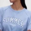Gap × Summer Fridays Φούτερ με λογότυπο Raglan σε oversized γραμμή