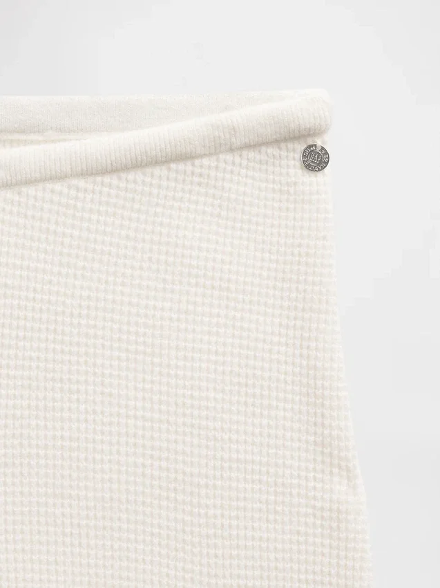 Gap × Summer Fridays Παντελόνι με κουμπιά CashSoft Waffle