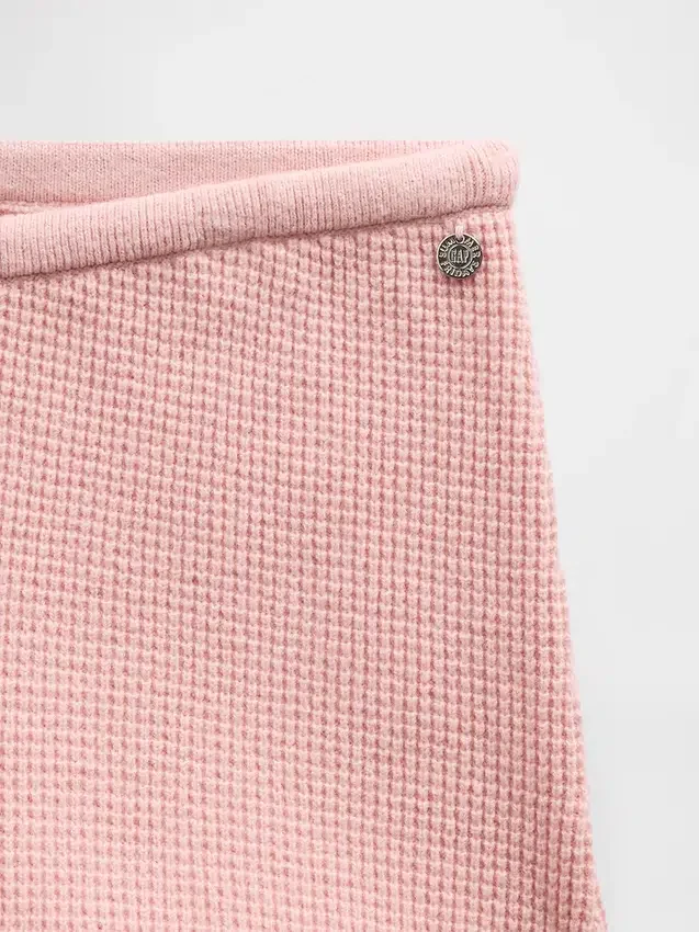 Gap × Summer Fridays Παντελόνι με κουμπιά CashSoft Waffle