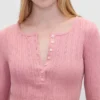 Gap × Summer Fridays Πυτζάμα με μπλούζα Henley με πλέξη Pointelle