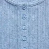 Gap × Summer Fridays Πυτζάμα με μπλούζα Henley με πλέξη Pointelle