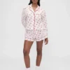 Gap × Summer Fridays Πυτζάμα σορτς από ποπλίν με σχέδιο «Kiss»