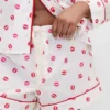 Gap × Summer Fridays Πυτζάμα σορτς από ποπλίν με σχέδιο «Kiss»