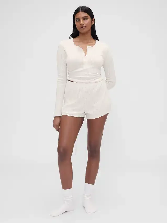 GAP × Summer Fridays Σορτς πιτζάμας Pointelle