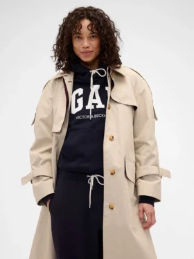 GAP × Victoria Beckham Φούτερ με κουκούλα από βαρύ γαλλικό φούτερ