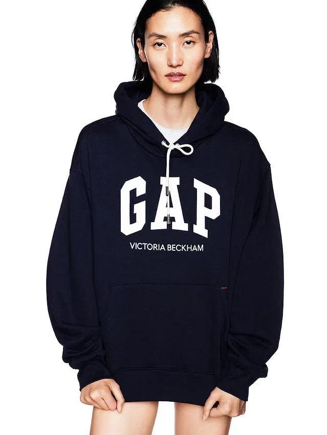 GAP × Victoria Beckham Φούτερ με κουκούλα από βαρύ γαλλικό φούτερ