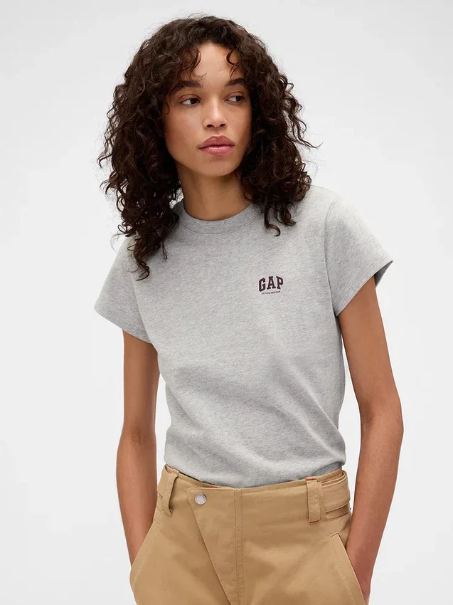 Gap × Victoria Beckham T-shirt με λογότυπο από βιολογικό βαμβάκι