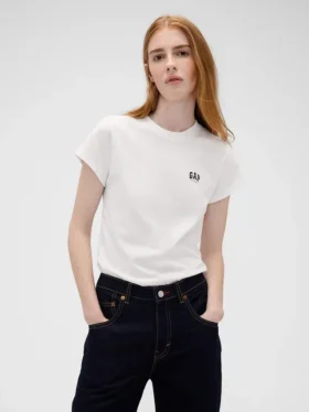 Gap × Victoria Beckham T-shirt με λογότυπο από βιολογικό βαμβάκι