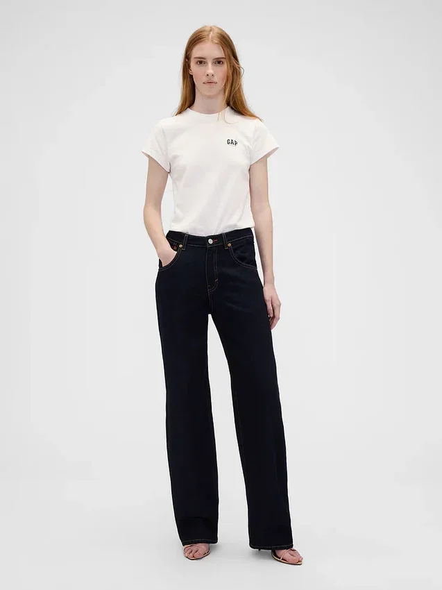 Gap × Victoria Beckham T-shirt με λογότυπο από βιολογικό βαμβάκι
