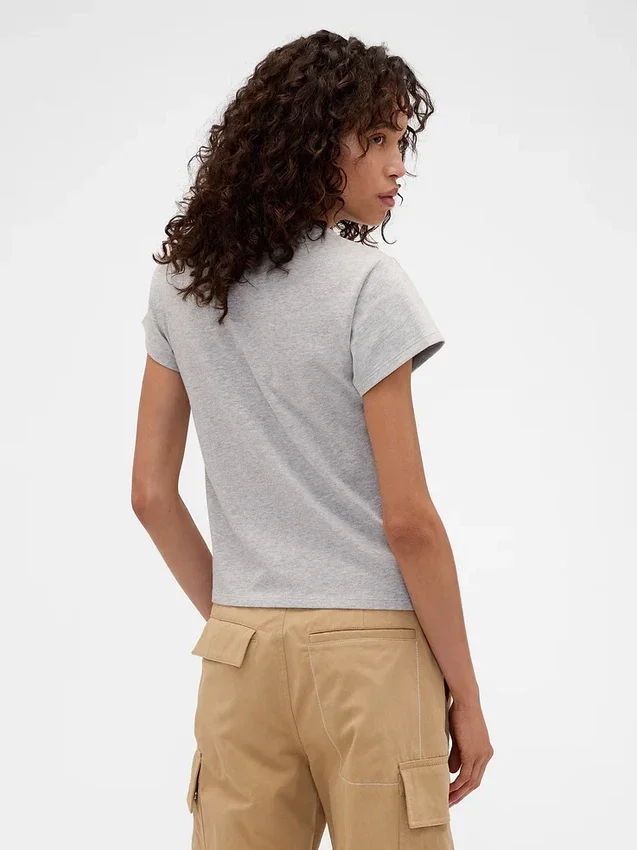 Gap × Victoria Beckham T-shirt με λογότυπο από βιολογικό βαμβάκι