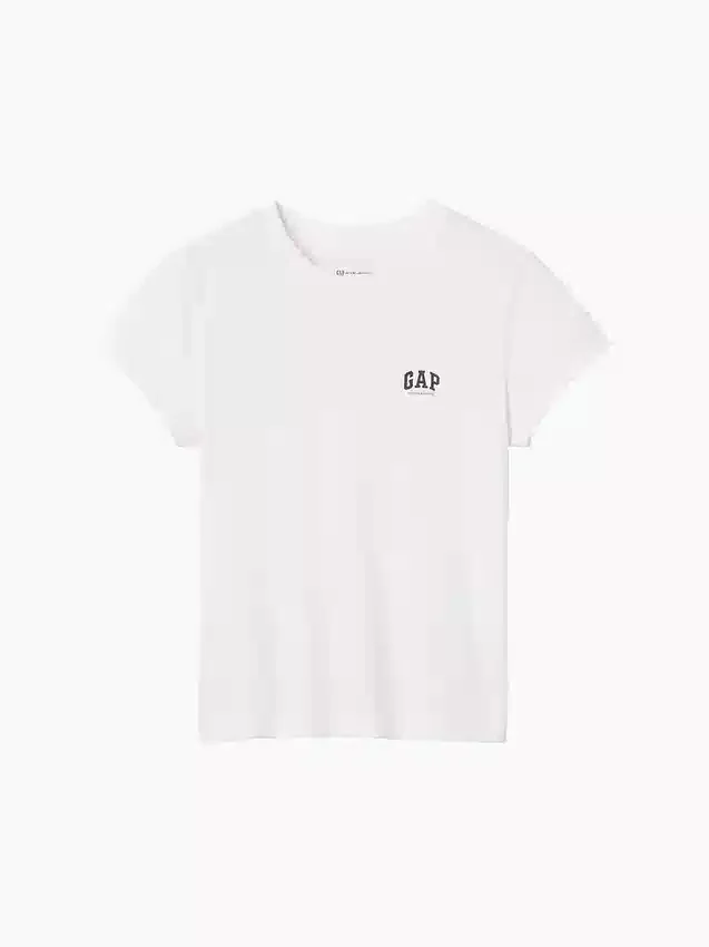 Gap × Victoria Beckham T-shirt με λογότυπο από βιολογικό βαμβάκι