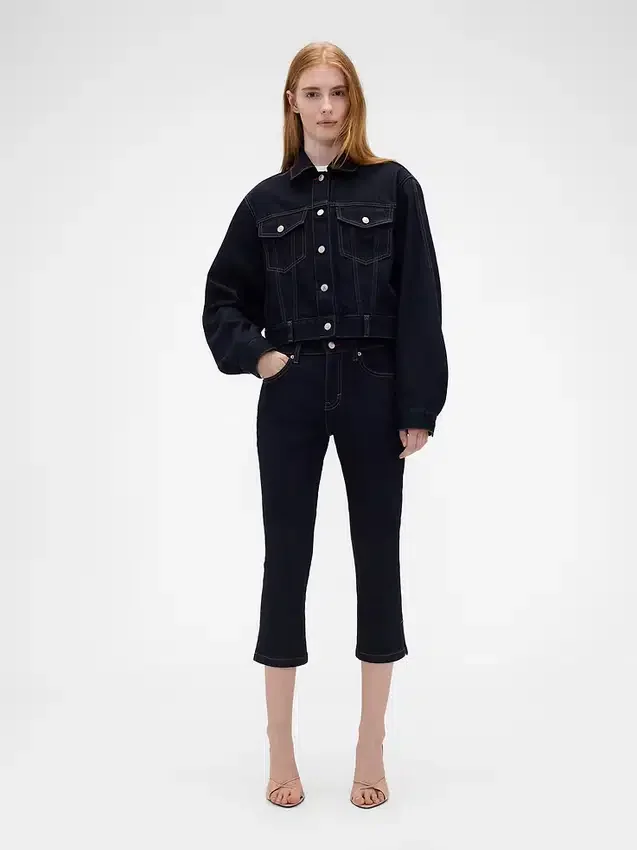 Gap × Victoria Beckham Τζιν Capri χαμηλής μέσης