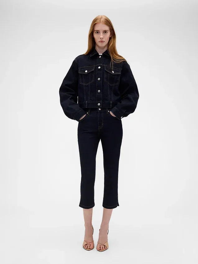 Gap × Victoria Beckham Τζιν Capri χαμηλής μέσης