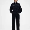 GAP × Victoria Beckham Τζιν με ψηλή μέση και ίσια γραμμή