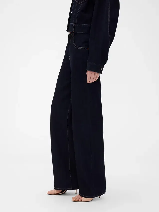 GAP × Victoria Beckham Τζιν με ψηλή μέση και ίσια γραμμή