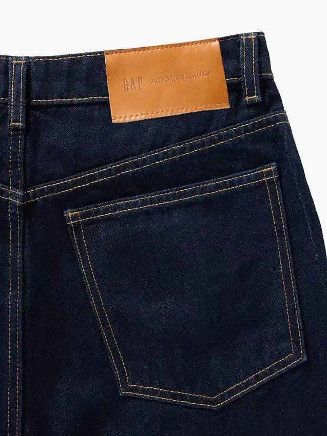 GAP × Victoria Beckham Τζιν με ψηλή μέση και ίσια γραμμή