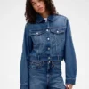 GAP × Victoria Beckham Ζακέτα τζιν χαλαρής γραμμής