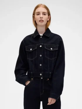 GAP × Victoria Beckham Ζακέτα τζιν χαλαρής γραμμής