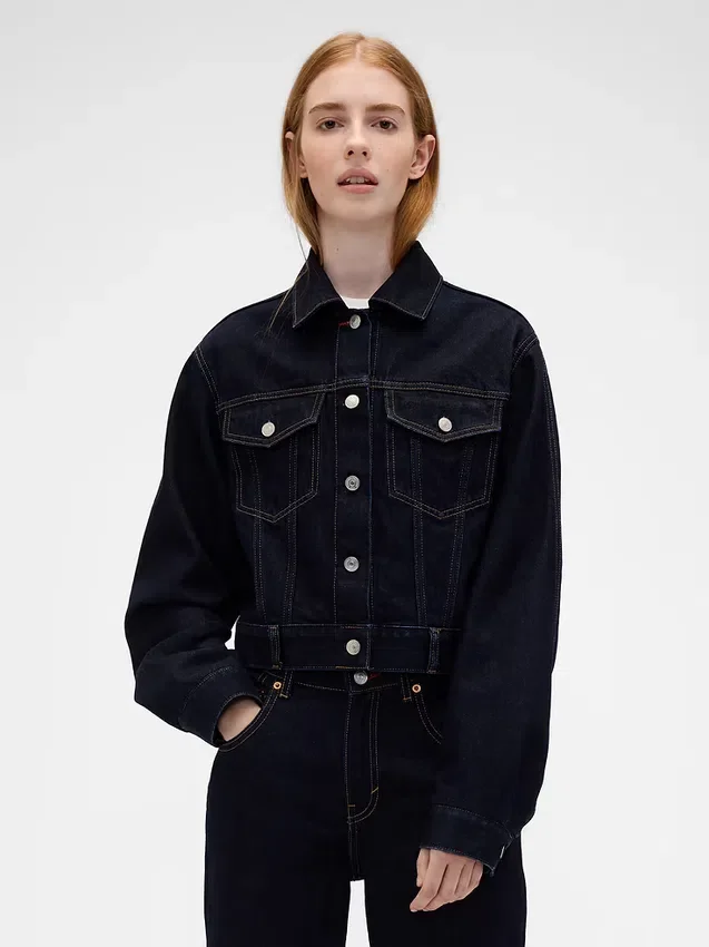 GAP × Victoria Beckham Ζακέτα τζιν χαλαρής γραμμής