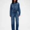 GAP × Victoria Beckham Ζακέτα τζιν χαλαρής γραμμής