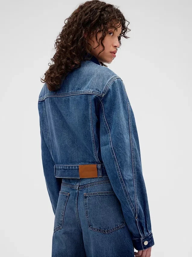 GAP × Victoria Beckham Ζακέτα τζιν χαλαρής γραμμής