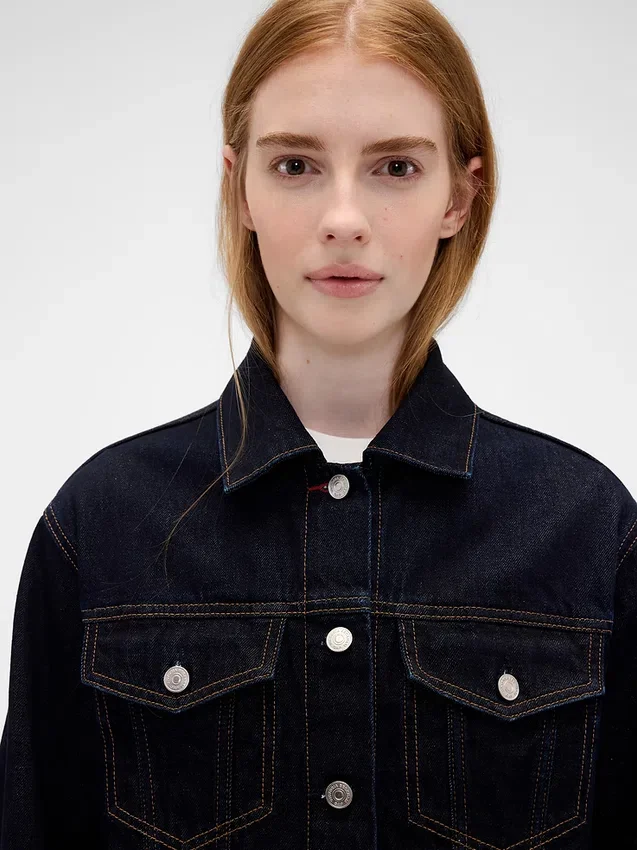 GAP × Victoria Beckham Ζακέτα τζιν χαλαρής γραμμής