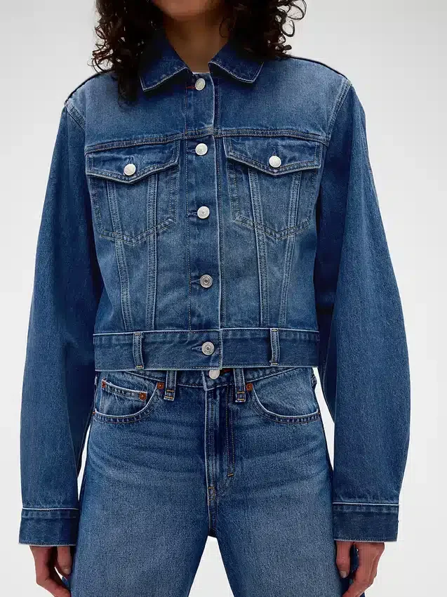 GAP × Victoria Beckham Ζακέτα τζιν χαλαρής γραμμής