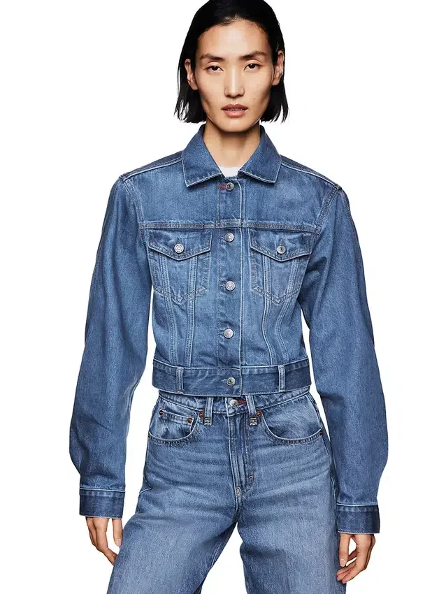 GAP × Victoria Beckham Ζακέτα τζιν χαλαρής γραμμής