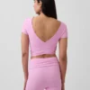 GapFit Smooth Αναστρέψιμο Κροπ Τοπ με Περιτύλιξη