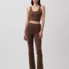GapFit Smooth Foldover Mini Flare Leggings