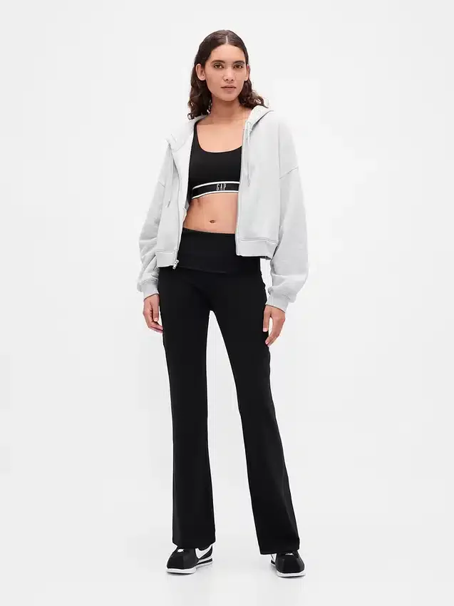 GapFit Smooth Foldover Mini Flare Leggings