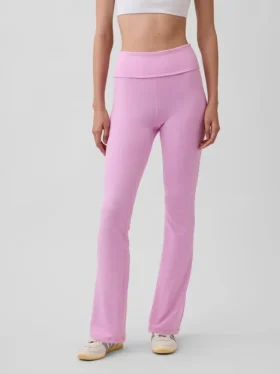 GapFit Smooth Foldover Mini Flare Leggings