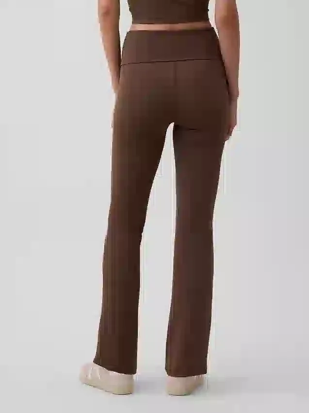 GapFit Smooth Foldover Mini Flare Leggings