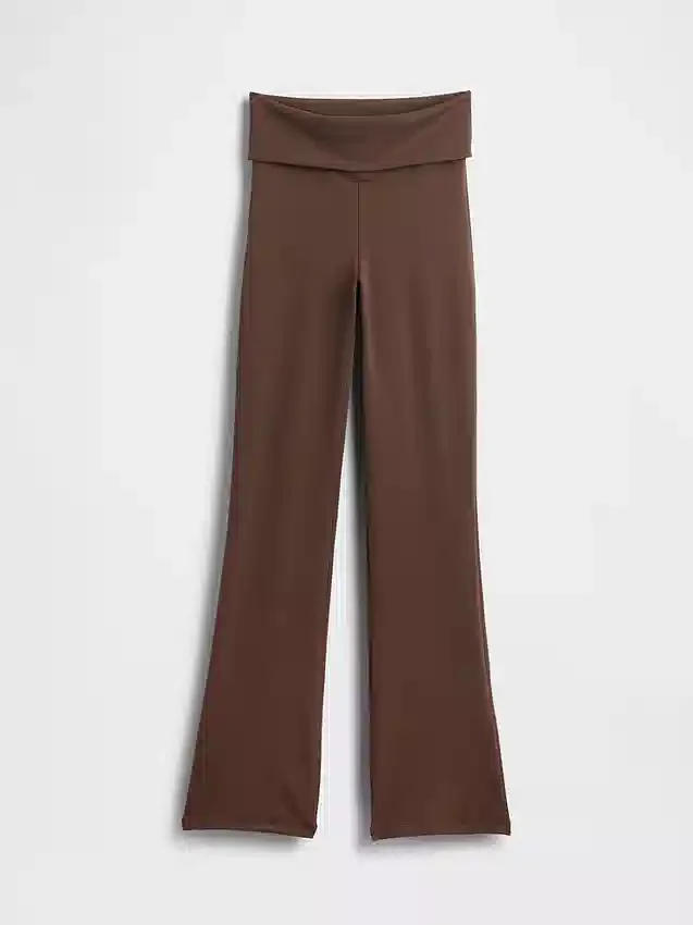 GapFit Smooth Foldover Mini Flare Leggings