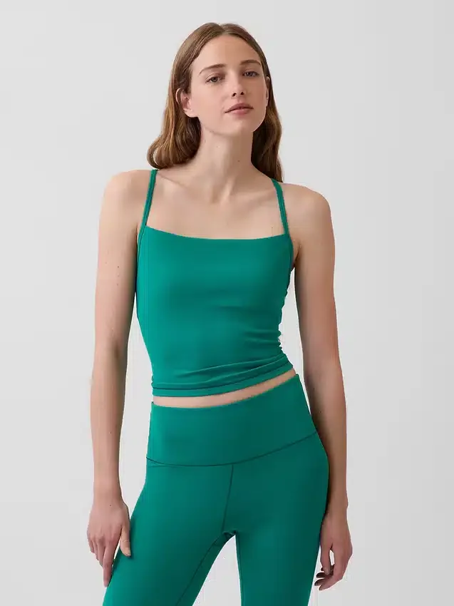 GapFit Smooth Racerback Crop Tank Top