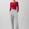 GapFit Smooth T-shirt με λαιμόκοψη τύπου «boatneck»