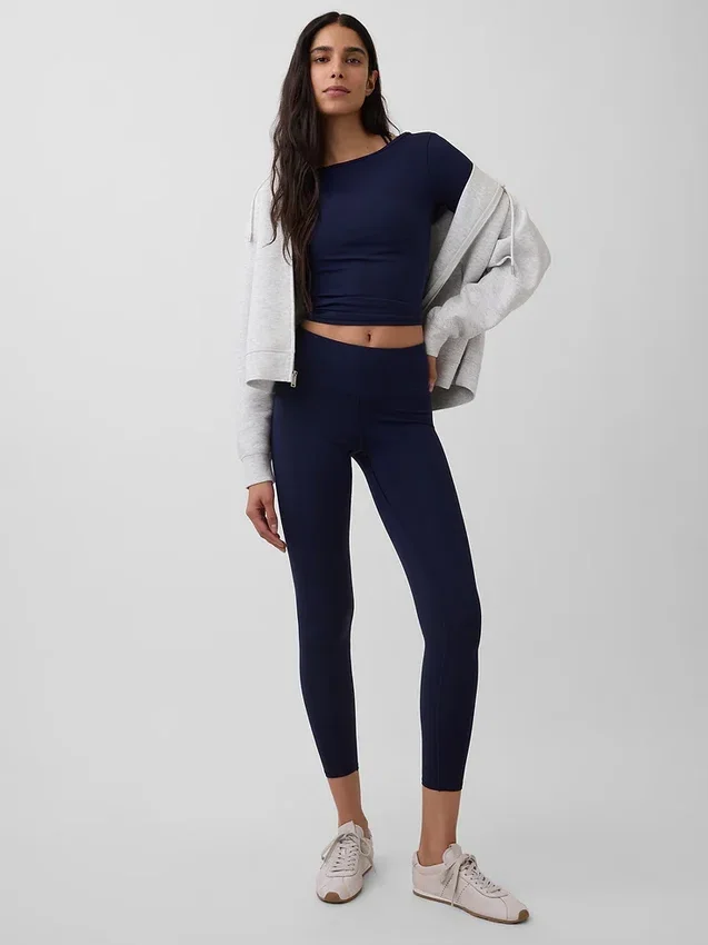 GapFit Smooth T-shirt με λαιμόκοψη τύπου «boatneck»