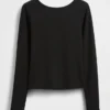GapFit Smooth T-shirt με λαιμόκοψη τύπου «boatneck»